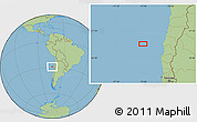 Savanna Style Location Map of the area around 28° 56' 46" S, 73° 52' 30" W
