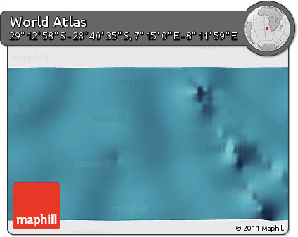Satellite 3D Map of the Area around 28° 56' 46" S, 7° 43' 29" E