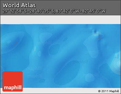 Political 3D Map of the Area around 28° 56' 46" S, 83° 13' 29" W