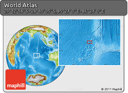 Physical Location Map of the Area around 28° 56' 46" S, 85° 55' 30" E