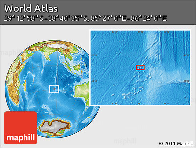 Physical Location Map of the Area around 28° 56' 46" S, 85° 55' 30" E