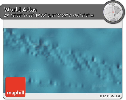Satellite 3D Map of the Area around 28° 56' 46" S, 86° 37' 30" W