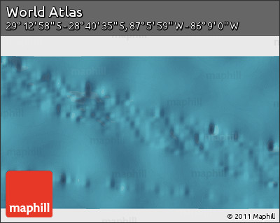 Satellite 3D Map of the Area around 28° 56' 46" S, 86° 37' 30" W