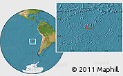 Satellite Location Map of the area around 28° 56' 46" S, 89° 10' 30" W