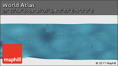 Satellite Panoramic Map of the Area around 28° 56' 46" S, 8° 34' 29" E
