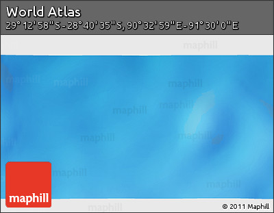 Shaded Relief 3D Map of the Area around 28° 56' 46" S, 91° 1' 30" E
