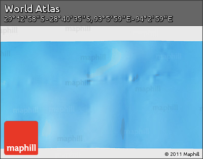Physical 3D Map of the Area around 28° 56' 46" S, 93° 34' 29" E