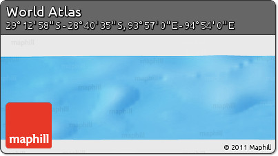 Physical Panoramic Map of the Area around 28° 56' 46" S, 94° 25' 30" E