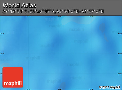 Physical Map of the Area around 28° 56' 46" S, 96° 58' 29" E