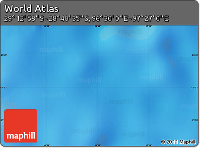 Physical Map of the Area around 28° 56' 46" S, 96° 58' 29" E