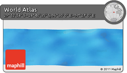 Physical Panoramic Map of the Area around 28° 56' 46" S, 96° 58' 29" E