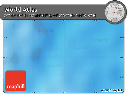 Physical Map of the Area around 28° 56' 46" S, 99° 31' 30" E