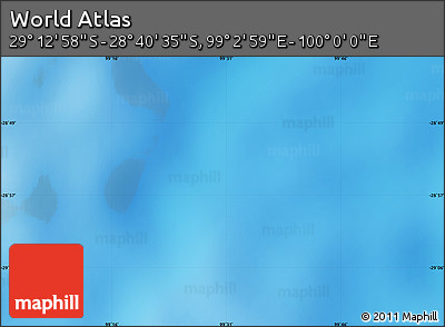 Physical Map of the Area around 28° 56' 46" S, 99° 31' 30" E