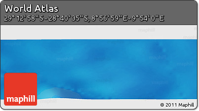Physical Panoramic Map of the Area around 28° 56' 46" S, 9° 25' 30" E