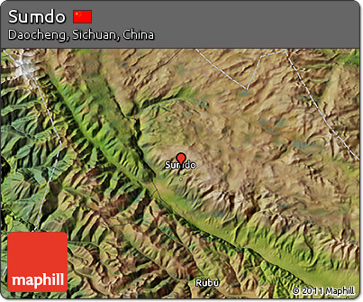 Satellite 3D Map of Sumdo