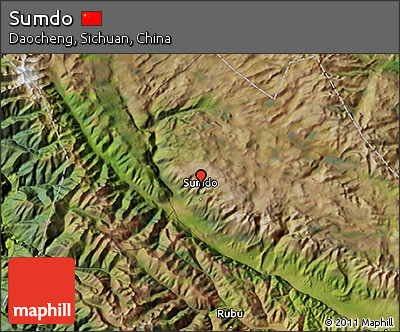 Satellite 3D Map of Sumdo