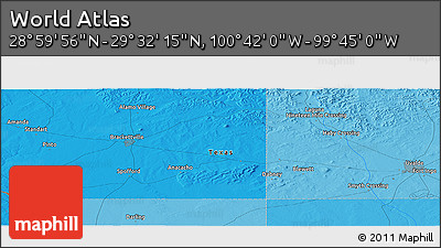 Political Panoramic Map of the Area around 29° 16' 6" N, 100° 13' 29" W