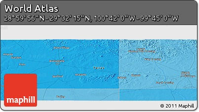 Political Panoramic Map of the Area around 29° 16' 6" N, 100° 13' 29" W