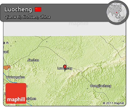 Physical 3D Map of Luocheng