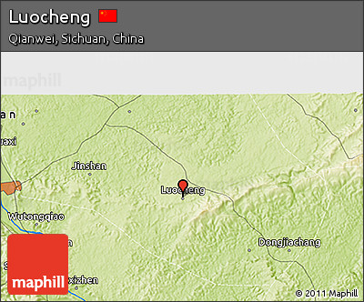 Physical 3D Map of Luocheng
