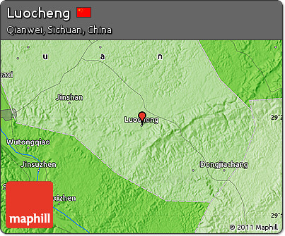 Political Map of Luocheng