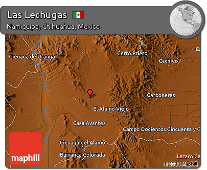 Physical 3D Map of Las Lechugas