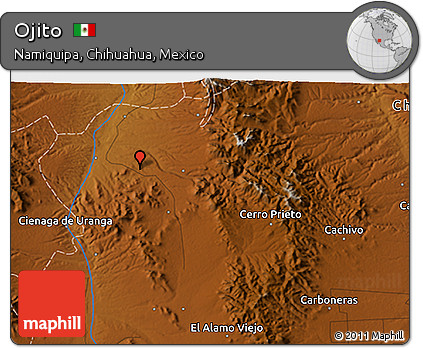 Physical 3D Map of Ojito