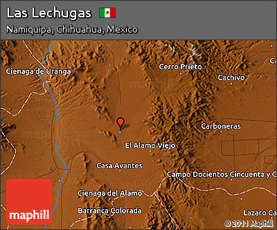 Physical 3D Map of Las Lechugas