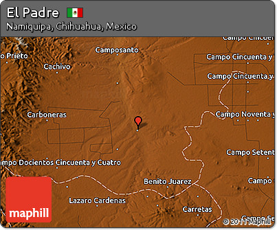 Physical 3D Map of El Padre