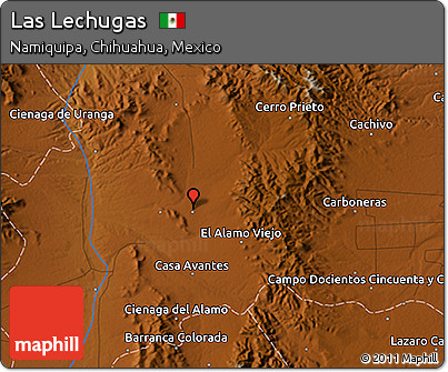 Physical 3D Map of Las Lechugas