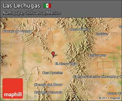 Satellite 3D Map of Las Lechugas