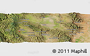 Satellite Panoramic Map of the area around 29° 16' 6" N, 107° 52' 30" W