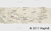 Shaded Relief Panoramic Map of the area around 29° 16' 6" N, 107° 52' 30" W