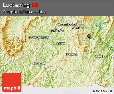 Physical 3D Map of Luotaping
