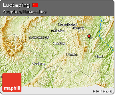 Physical 3D Map of Luotaping