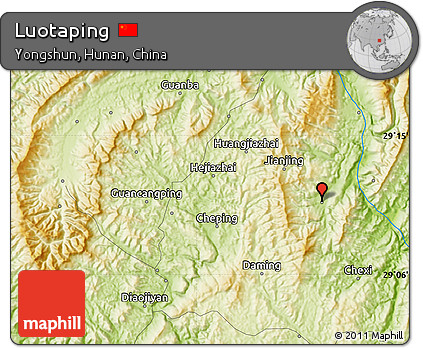 Physical Map of Luotaping