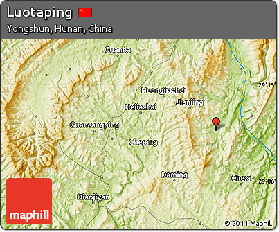Physical Map of Luotaping