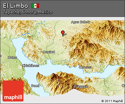 Physical Panoramic Map of El Limbo