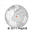 Outline Map of the Area around 29° 16' 6" N, 10° 16' 30" E, rectangular outline