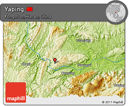 Physical 3D Map of Yaping
