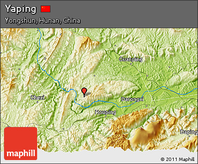 Physical 3D Map of Yaping