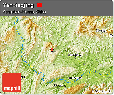 Physical 3D Map of Yanxiaojing