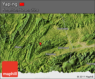 Satellite 3D Map of Yaping