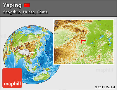 Physical Location Map of Yaping