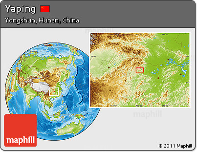 Physical Location Map of Yaping