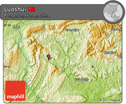 Physical Map of Luoshui
