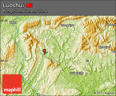 Physical Map of Luoshui