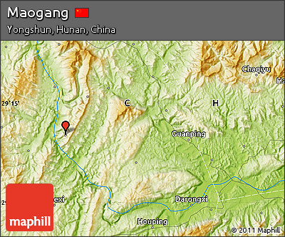 Physical Map of Maogang