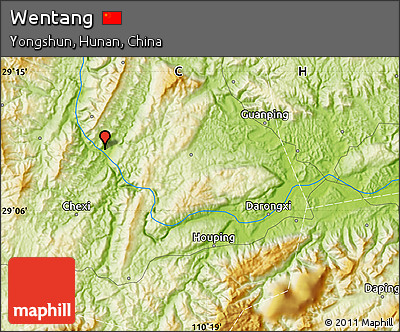 Physical Map of Wentang