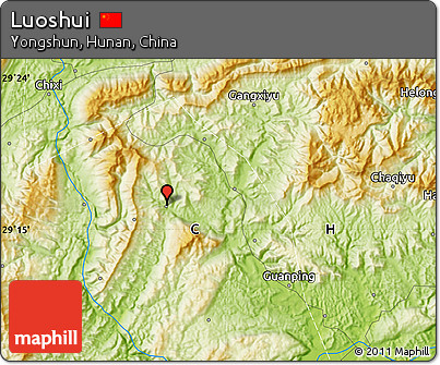 Physical Map of Luoshui